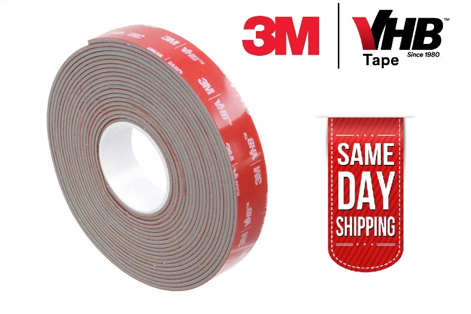 3M™ VHB™ DOUBLE SIDED TAPE HEAVY DUTY ADHESIVE STRONG STICKY MOUNTING ROLL 2mm Thick